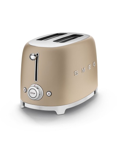 TOSTER NA 2 KROMKI RETRO GOLD MAT SMEG