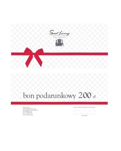 BON PODARUNKOWY SWEET LIVING 200 PLN