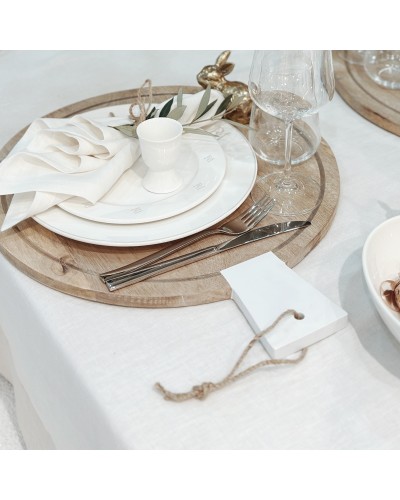 OBRUS NATURAL LINEN OFF WHITE&LINEN SL COLLECTION